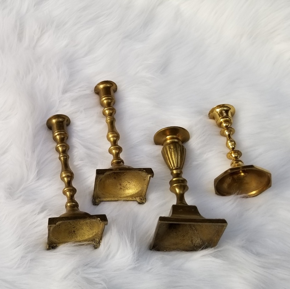 Vintage brass candlesticks
